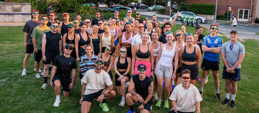 Runners at an Australian run club