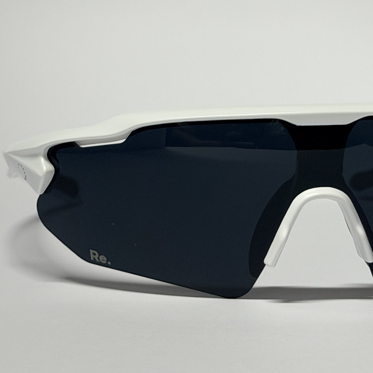 Re.glide: Protector Black (White Frame) Running Sunglasses
