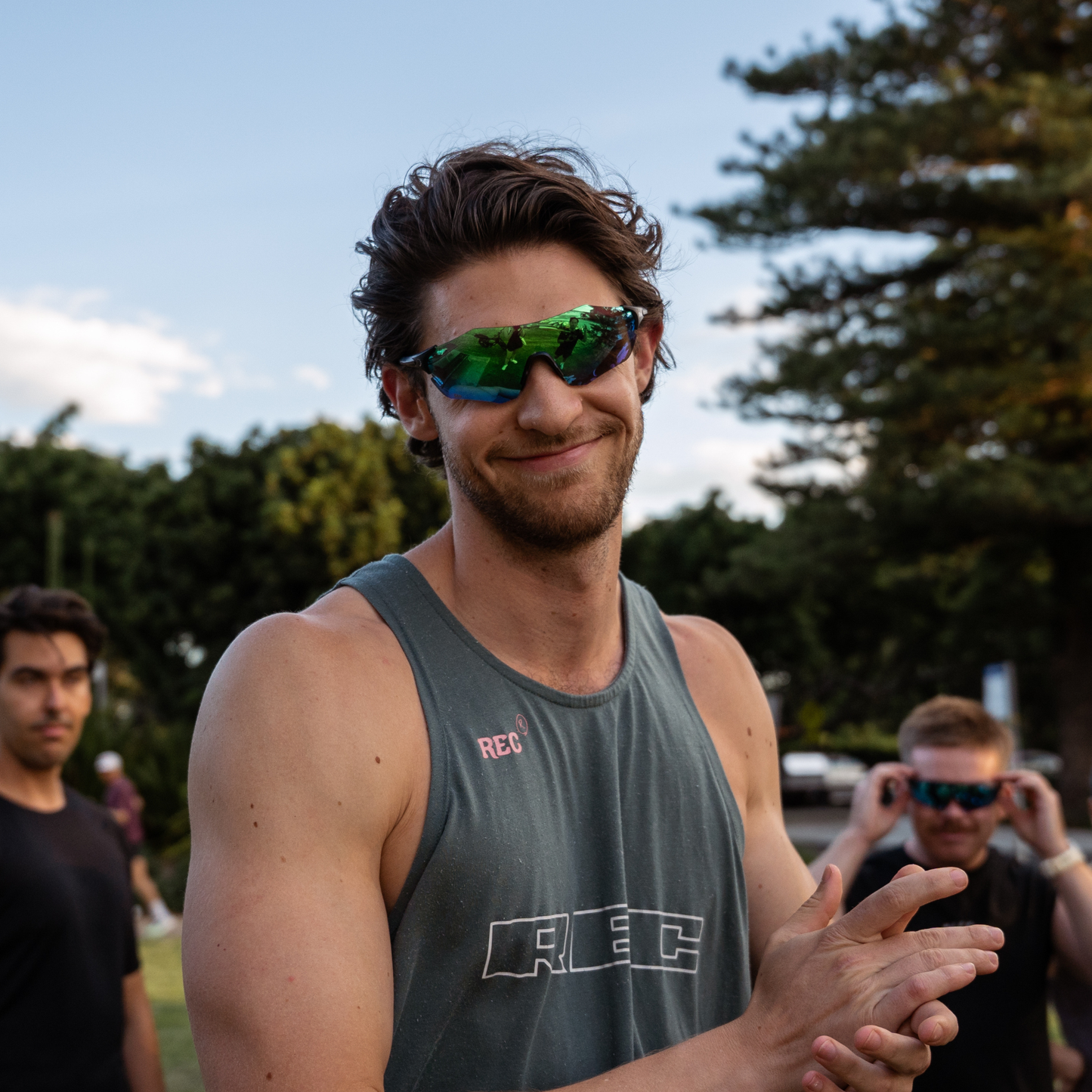 Re.flex: Protector Green Running Sunglasses