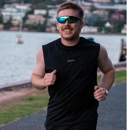 Re.glide: Protector Blue Running Sunglasses