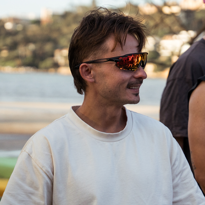 Re.glide: Protector Red Running Sunglasses