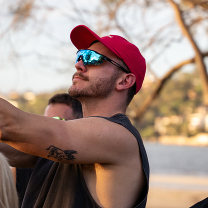 Re.glide: Protector Blue Running Sunglasses