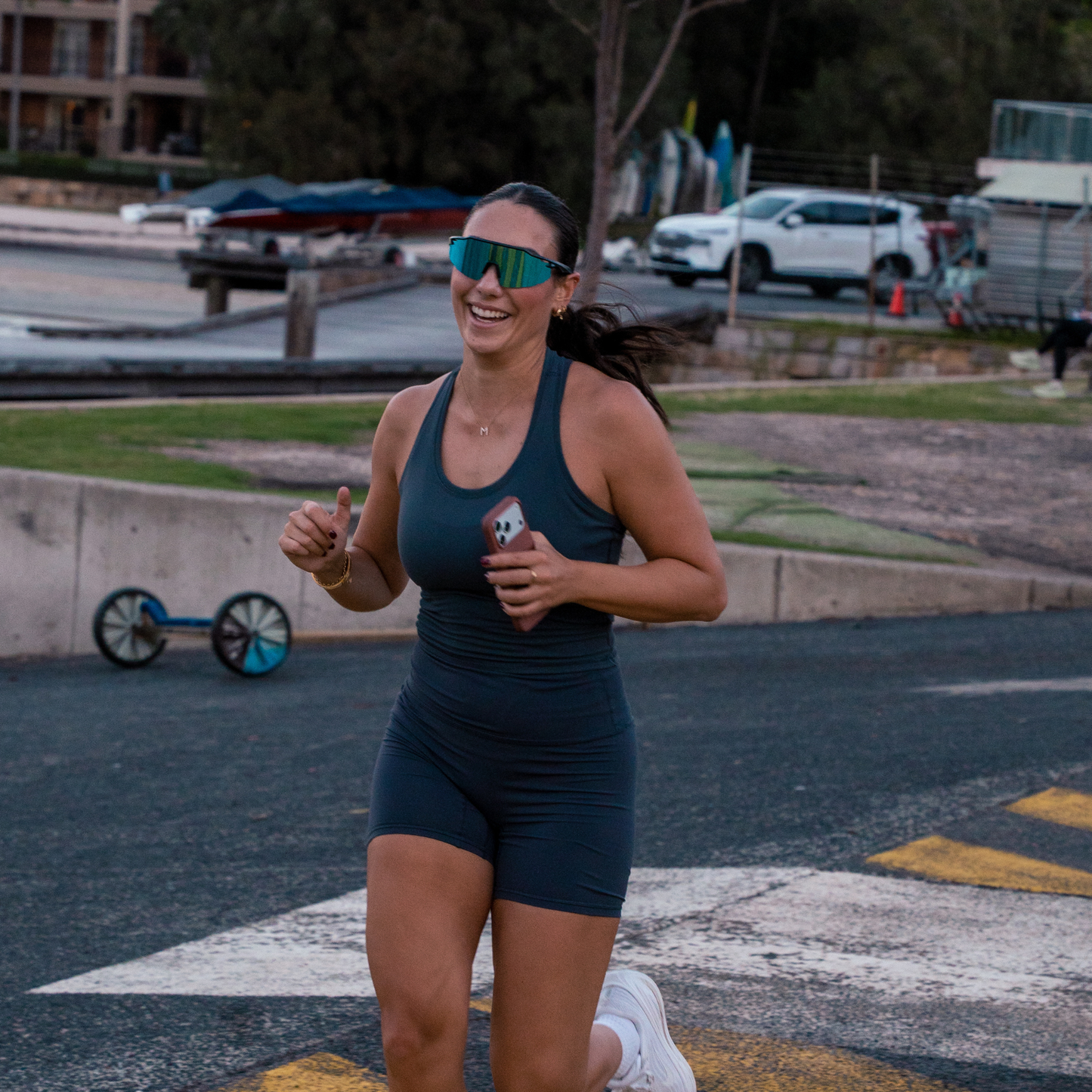 Re.balance: Purity Blue Running Sunglasses