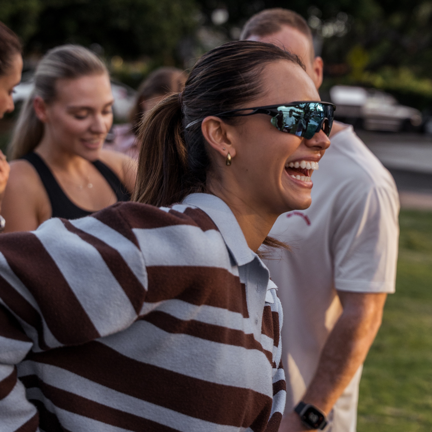 Re.glide: Protector Blue Running Sunglasses