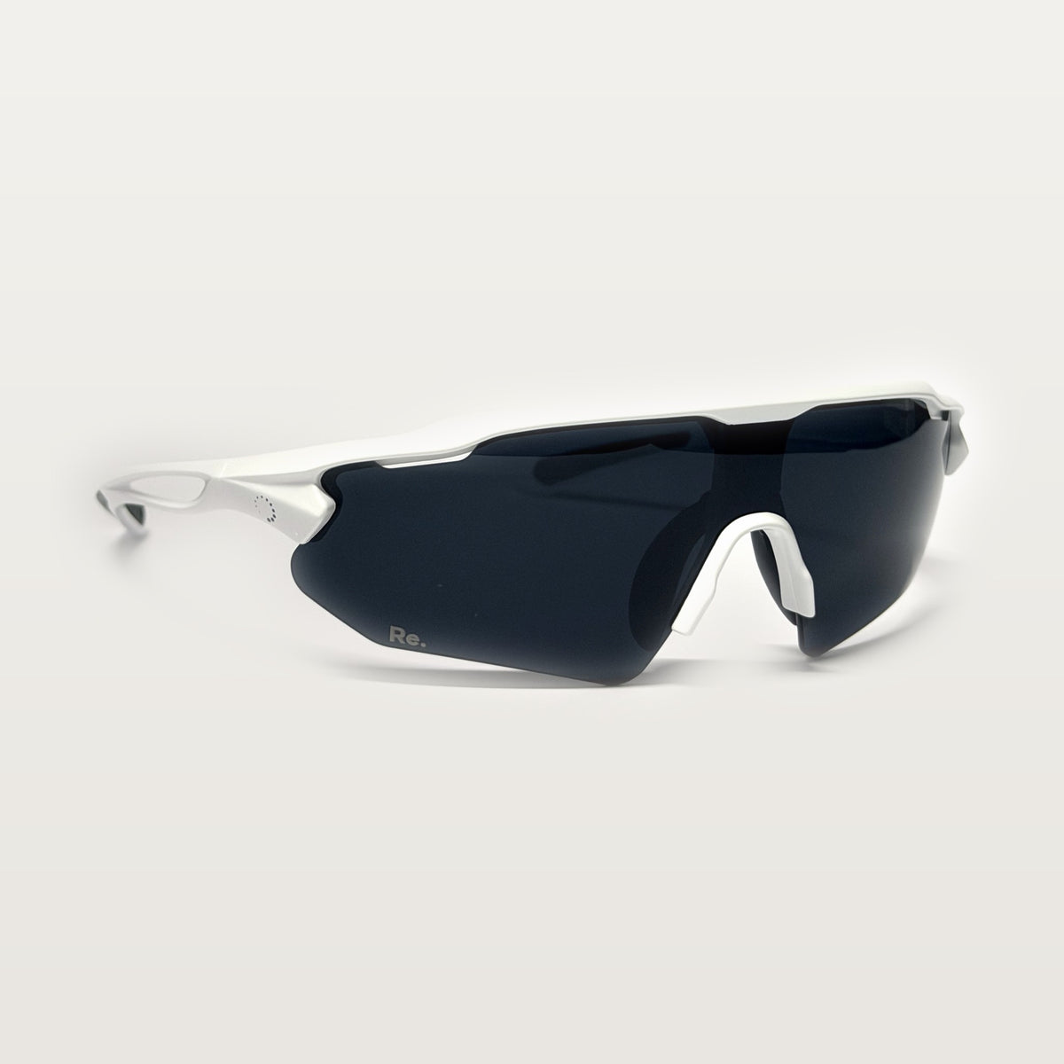 Re.glide: Protector Black (White Frame) Running Sunglasses