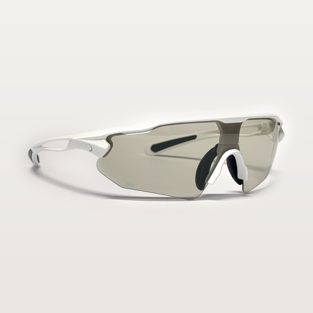 Re.glide: Infinity (White Frame) Running Sunglasses lens indoors