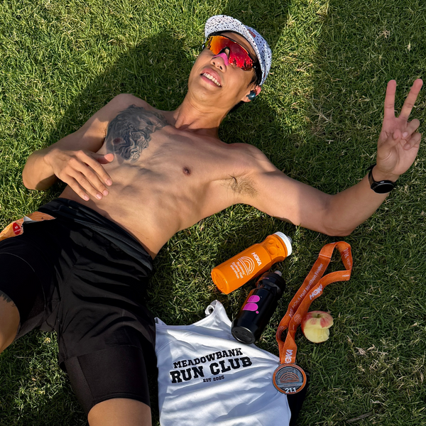 Runner wearing Re. sunglasses