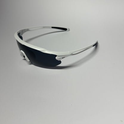Re.glide: Protector Black (White Frame) Running Sunglasses
