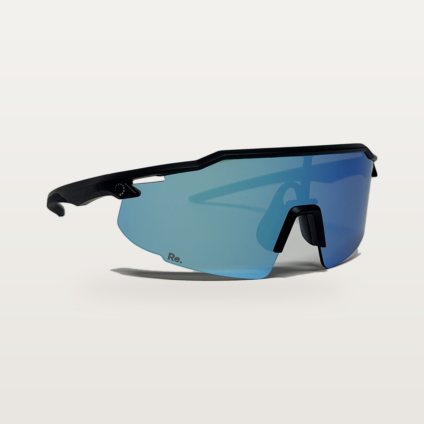 re balance purity blue running sunglasses