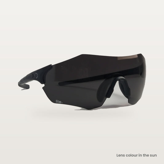 re flex infinity running sunglasses lens colour in the sun
