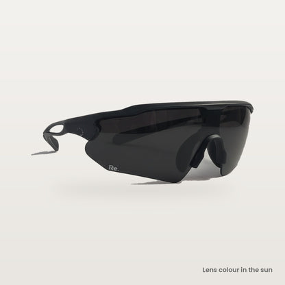 re glide infinity running sunglasses lens colour in the sun