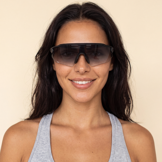 Re.glide Adaptor Light Running Sunglasses model headshot female